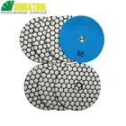 SHDIATOOL 7 шт . 4 дюйма #50 сухие Алмазные полировальные колодки диаметр 100 мм Смола Бонд Алмазные Гибкие Полировальные колодки