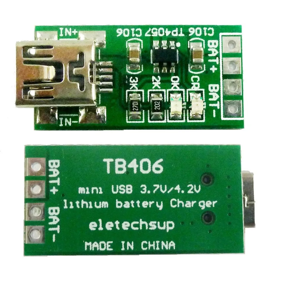 2x Mini USB Li модуль зарядного устройства литиевой батареи TP4057 DC 5 В до 4,2 в понижающая плата для мобильного телефона diy 18650 солнечное зарядное устройство