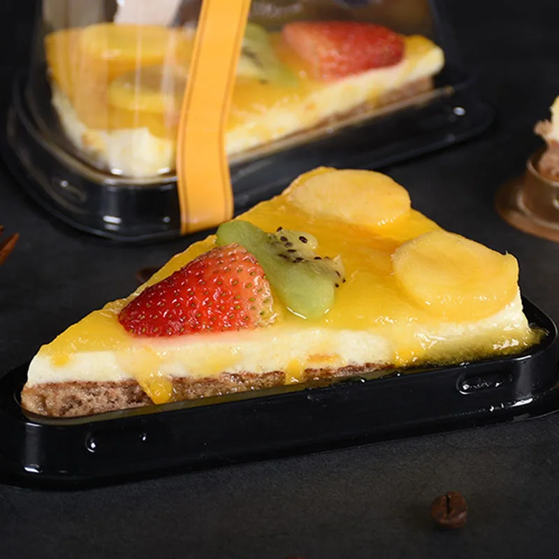 1 шт. портативные треугольные коробки для торта прозрачная Водонепроницаемая