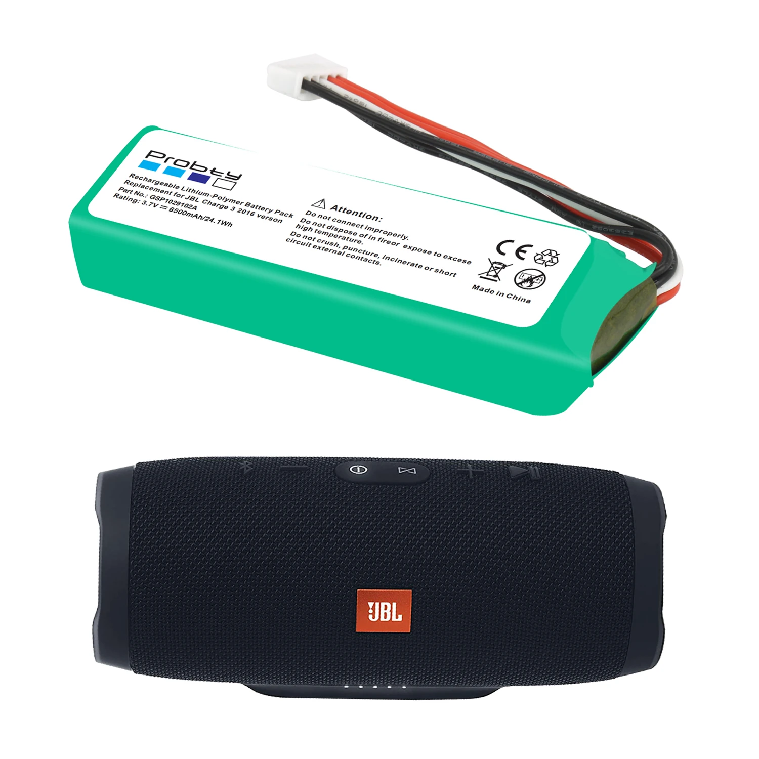 Аккумулятор GSP1029102A для JBL Charge 3 + 7 в 6500 мА · ч | Электроника