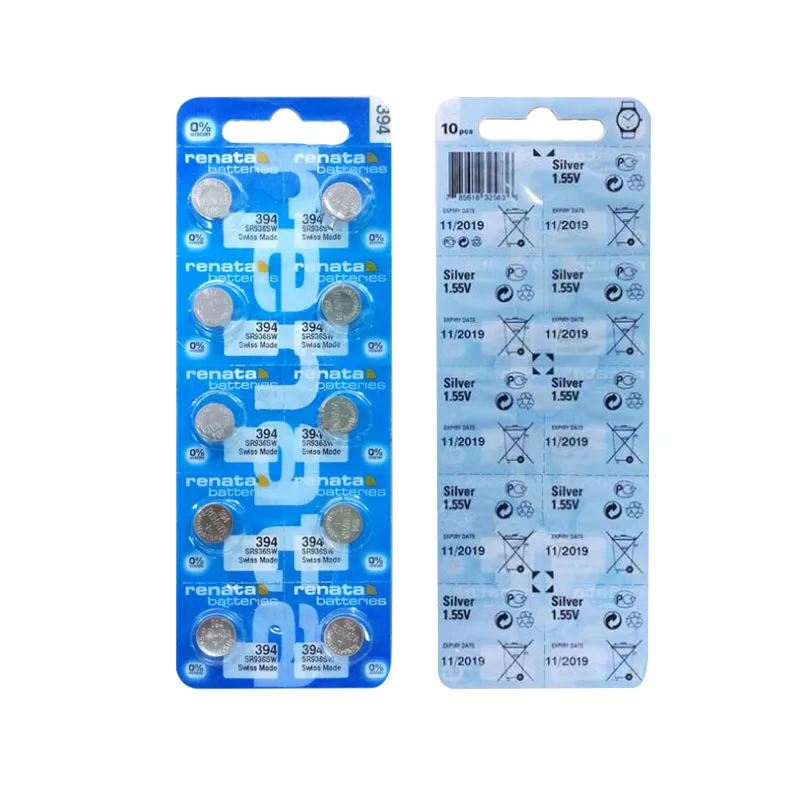 2 шт./лот Renata 394 100% оригинальный фирменный Новый аккумулятор для часов с оксидом