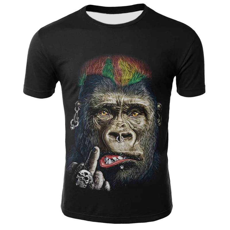 

2021 latest sexy muscle tattoo 3D printing men's summer quick-drying short-sleeved hip-hop fun street round neck T-shirt