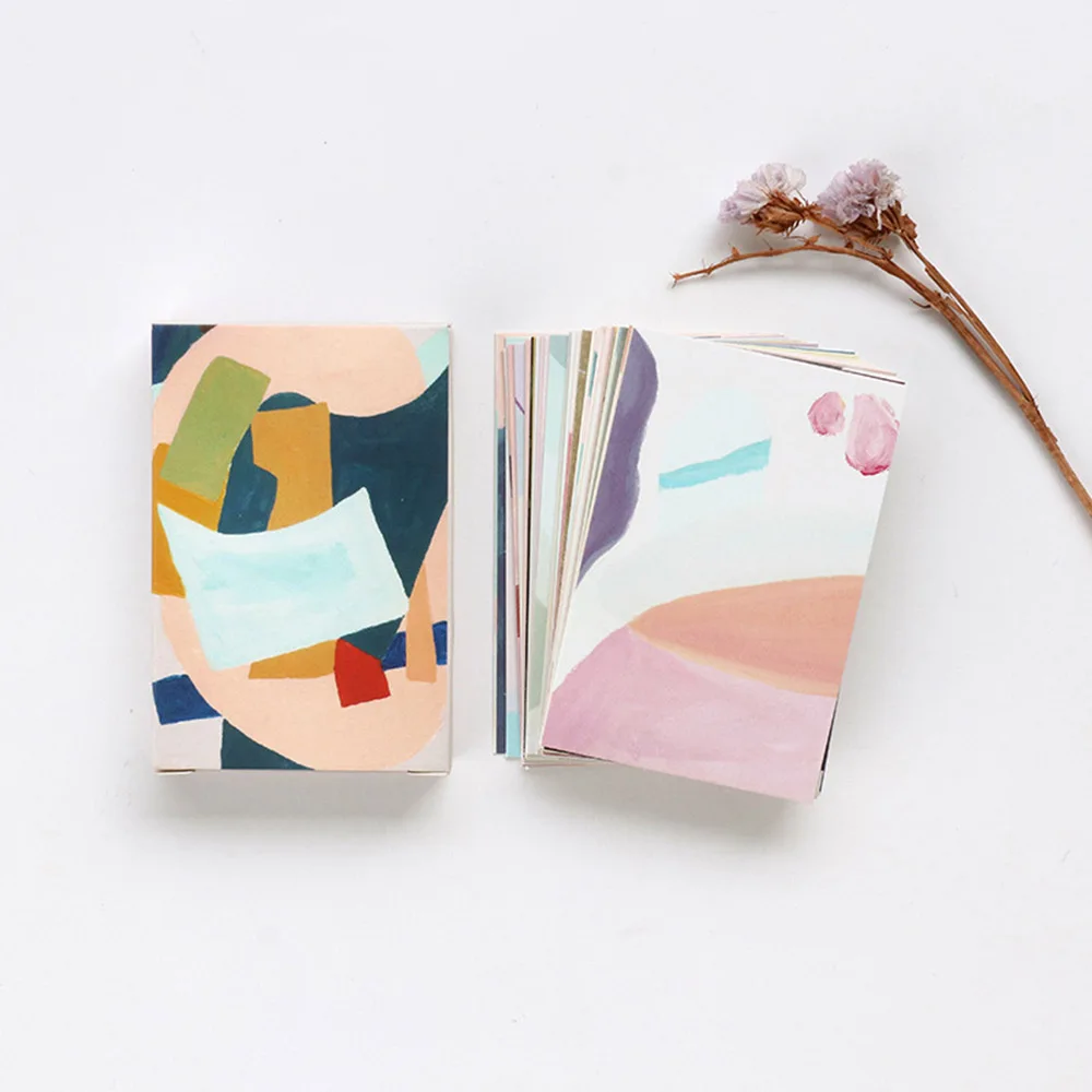 

28pcs/pack Creative Colorful Life Greeting Paper Cards Postcard Scrapbooking Accessories School Supplies Diary Photos Albums
