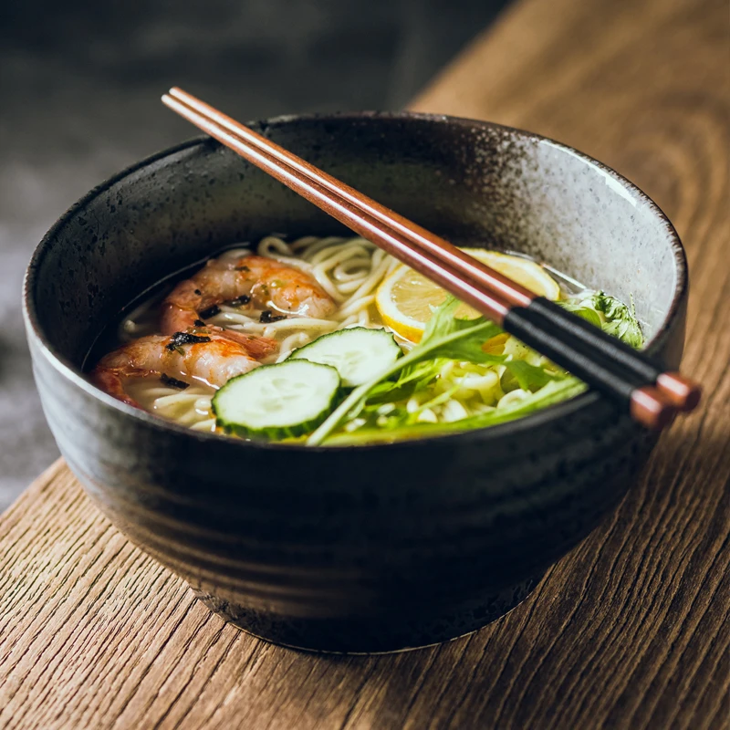 

Noodle Bowl Ceramic Noodle Bowl Noodle Bowl Ramen Bowl Noodle Bowl Creative Dark Bowl Bowl Plate Tableware plus Size Bowl