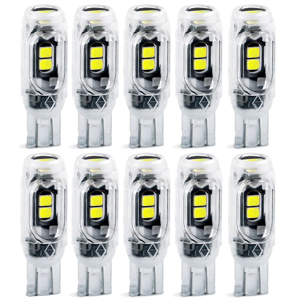 

10pcs T10 W5W led Canbus bulbs 5SMD 2835 Led Reading Lights Interior Lights for Ford Focus 2 3 Fiesta Mondeo MK4 MK2 MK3 Fusion