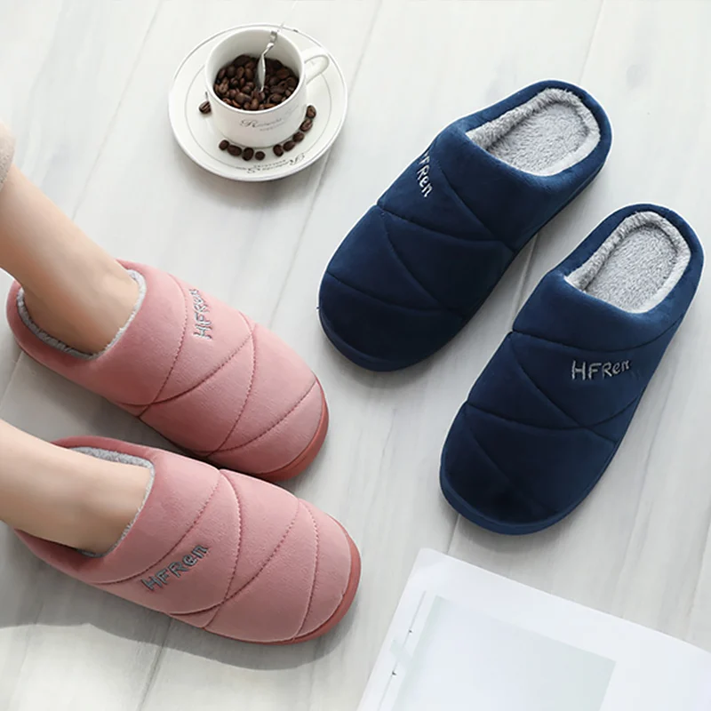 Женские домашние тапочки большие размеры 43-47 замшевые Нескользящие зимние