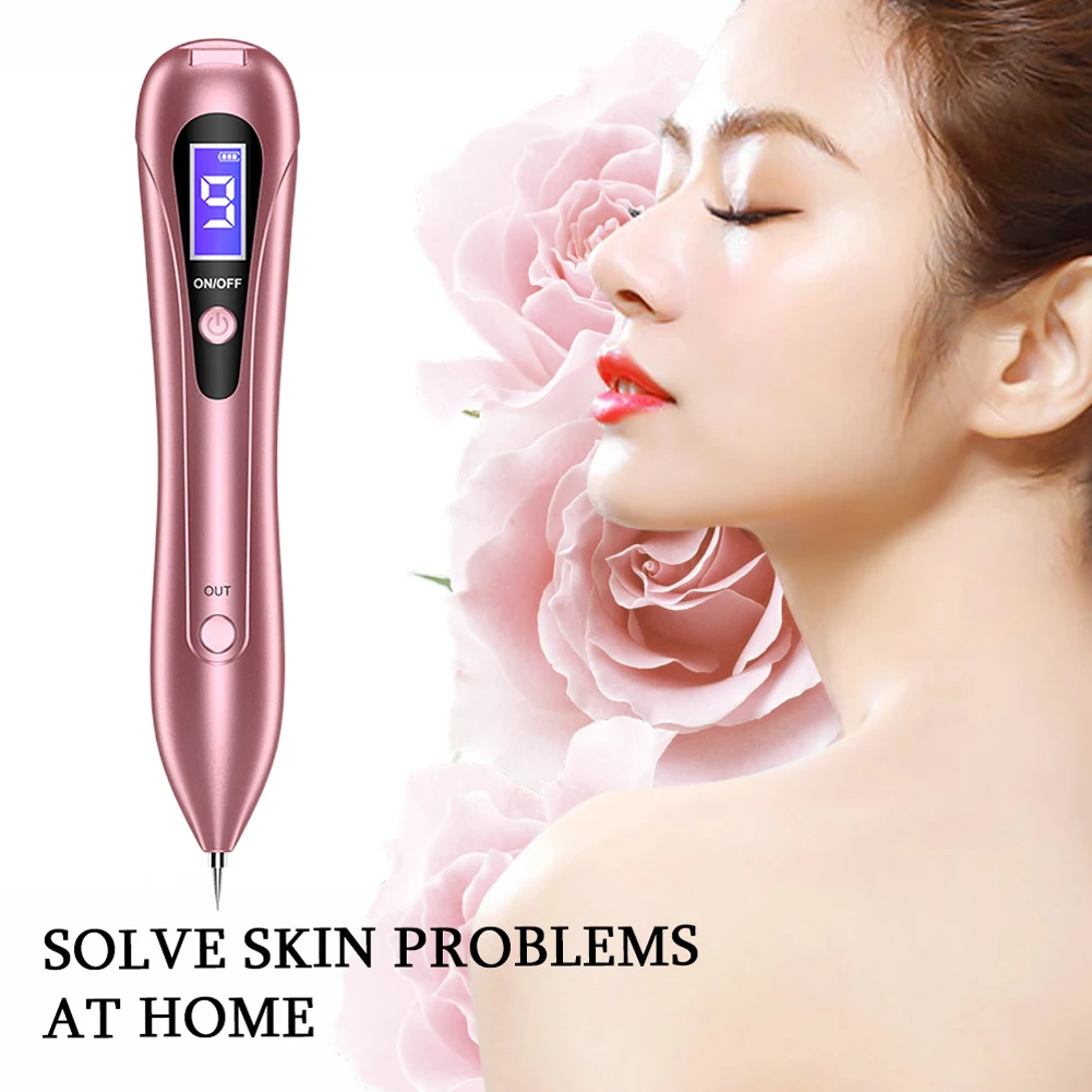

Salon Skin Tag Plasma Warts Adjustable Levels Rechargeable Tool ABS LCD Display Face Freckle Mole Removal Pen Home Tattoo