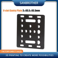 3d printer part openbuilds v slot gantry plate 20mm black sand blasting 65 5mmx65 5mmx3mm