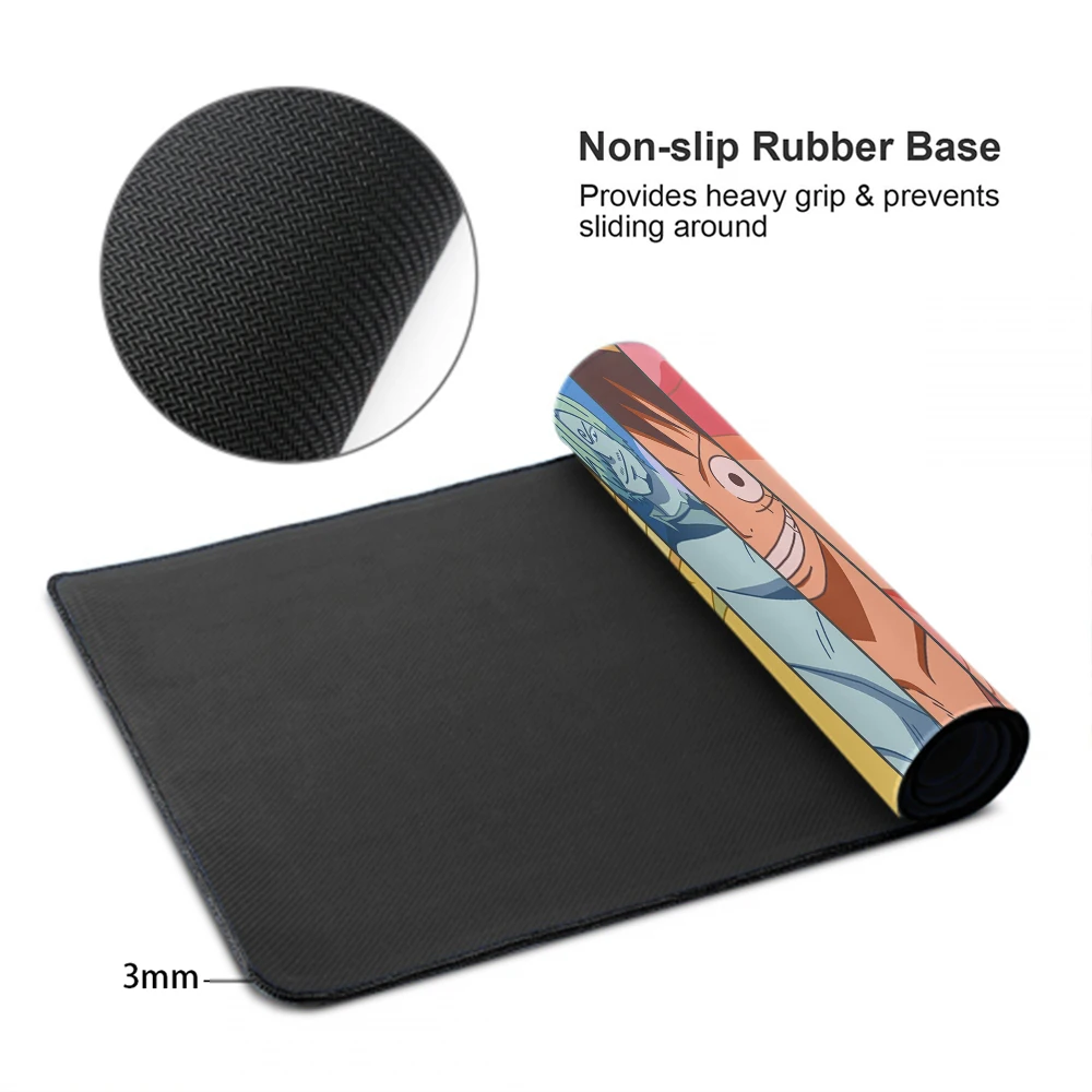 

One Piece Cartoon Mouse Pad Anime Notbook Computer XL Mousepad Overlock Edge Big Gaming Gamer to Laptop Speed Keyboard Mouse Mat