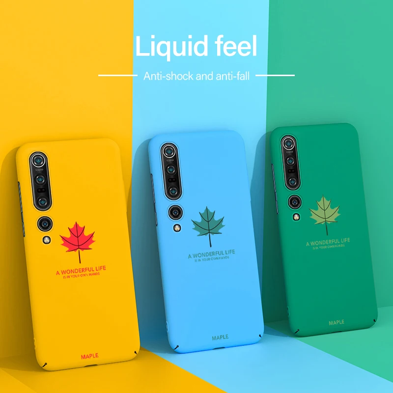 Ultra-thin Colorful Matte Hard PC Phone Case For Xiaomi Mi 10 9 8 SE Lite T Pro Redmi Note 7 Cute Shockproof Frosted Cover Coque