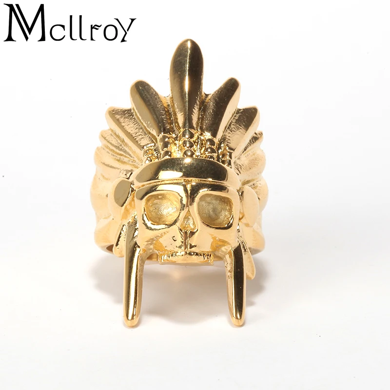 Mcllroy кольца перо Корона Скелет новые готические Модные Винтажные подарки для