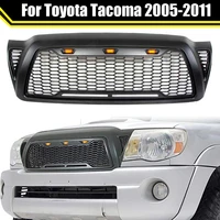 pickup auto part front upper radiator grill fit for toyota tacoma 2005 2011car modified honeycomb mesh front bumper hood grill