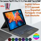 Чехол-клавиатура для Lenovo Tab P11 Pro 11, 11,5, Tab-J606F, Tab-XJ706F, Корейская клавиатура с русским и испанским языком для Lenovo Tab P11 Pro