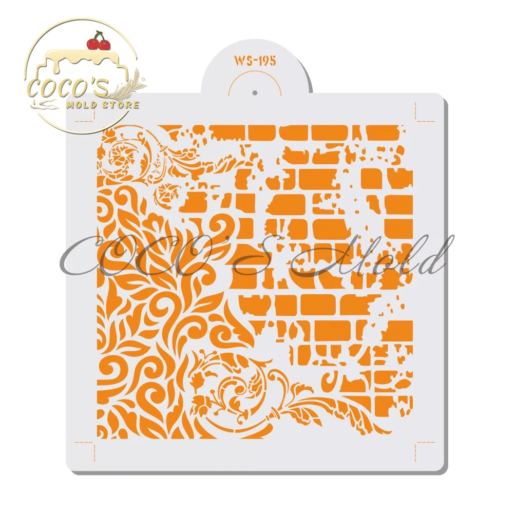 

Кирпичный дизайн трафарет для торта для стен картина пластиковый шаблон для скрапбукинга художественные принадлежности для торта инструменты для украшения тортов