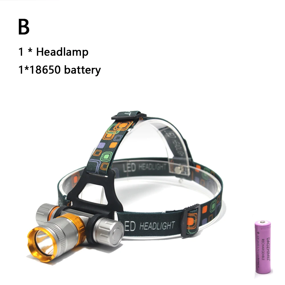 

Водонепроницаемый налобный фонарь DAOZHIMEI 5800LM T6