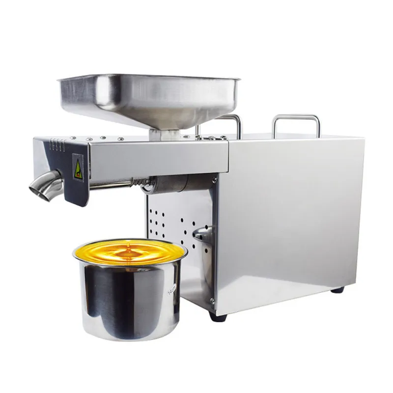 

Oil Press Machine Automatic Intelligent Temperature Controlled Stainless Steel Oil Extractor For Cold Hot Squeeze Heating Device
