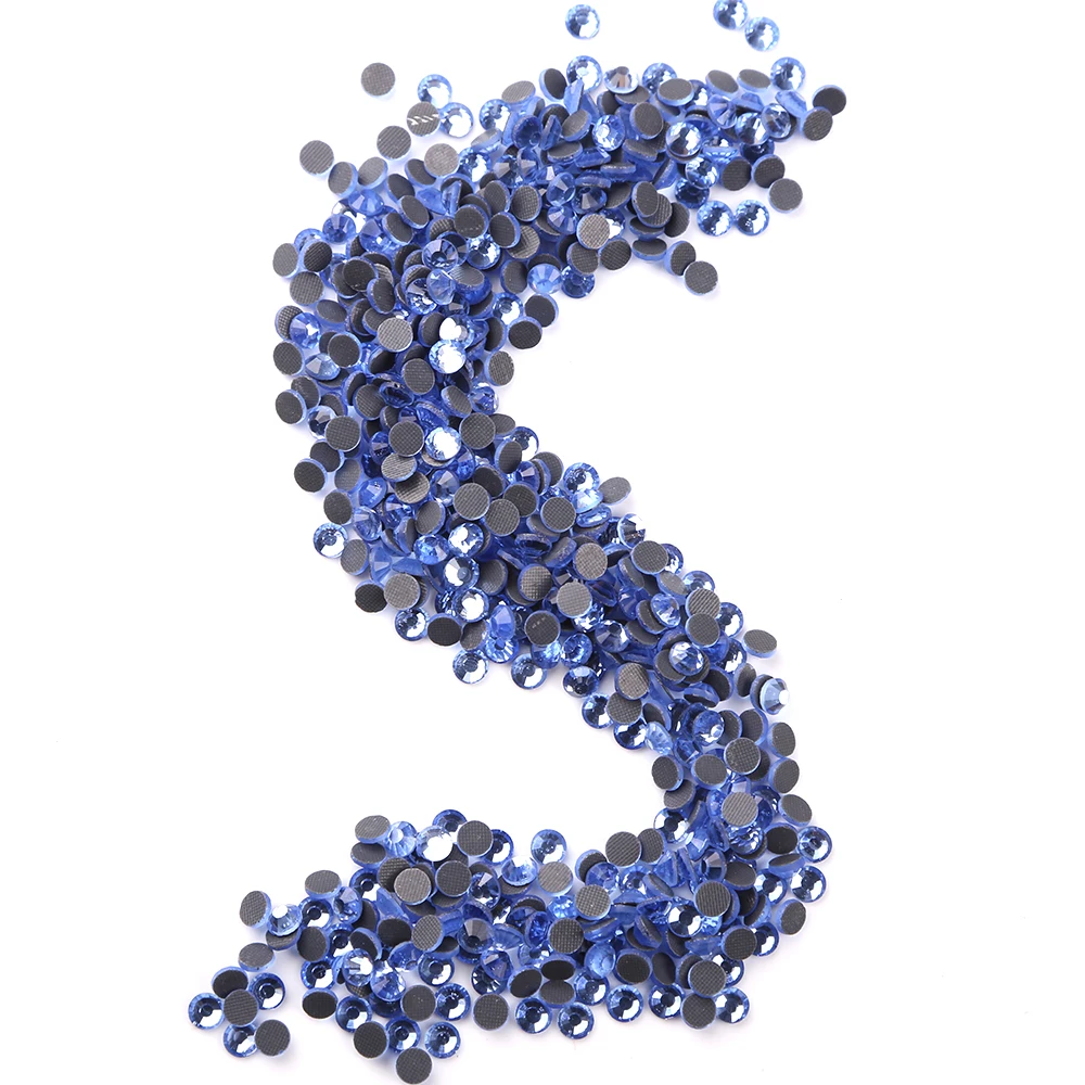 SS6-SS30 Lt.sapphire DMC исправление стразы s железные Стразы стеклянные горячей фиксации