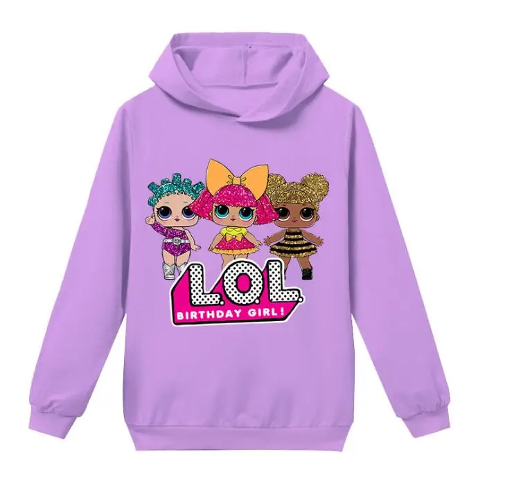 L.O.L. Girl Sweatshirt Children Hoodies Dolls Costume Kid Jacket For Girls Outwear Zip Hooded Coat clothes | Игрушки и хобби