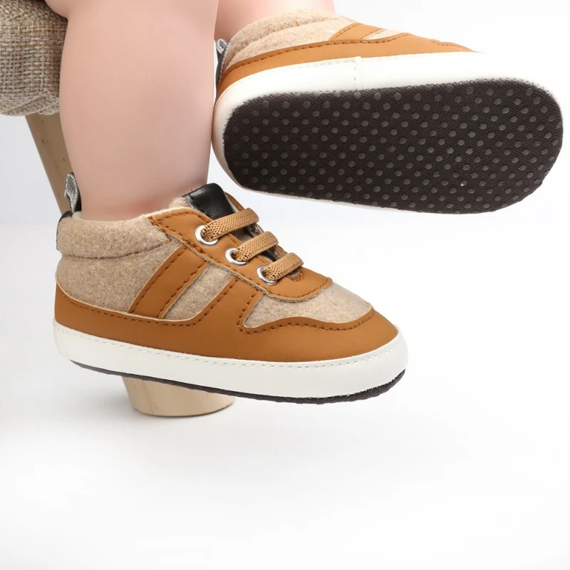 

0-18M Infant Casual Shoes First Walkers ShoesToddler Soft Sole Anti-Slip Sport Sneakers Newborn Baby Boys Soft Sole Shoes