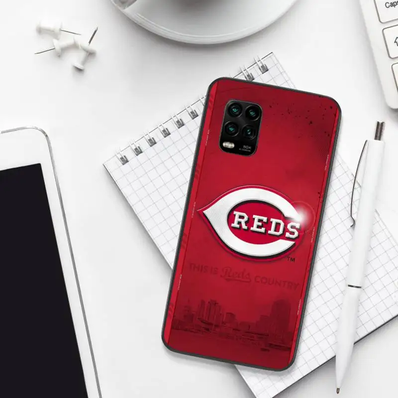 

0 Cincinnati Reds Black Soft Phone Case For Xiaomi 8 9 Se 10 10pro Note 2 3 10 MIX2 S MAX2 3 F1 5X