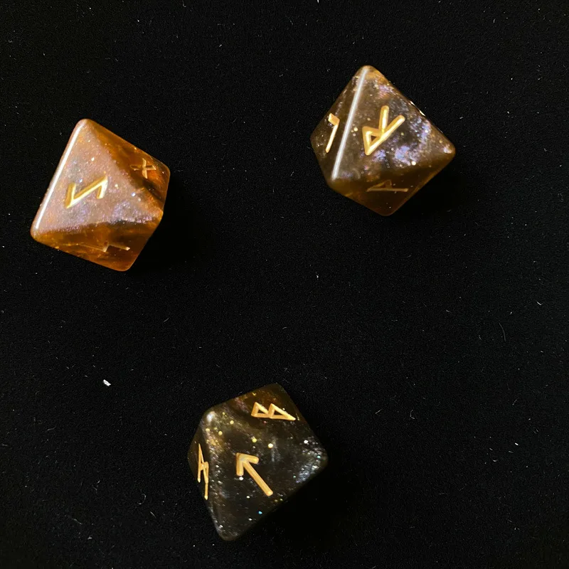 3 шт./лот Starry Rune акриловые кости Tarot аксессуары отправляемая сумка|Кубики| |