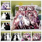 Набор постельного белья Danganronpa Monokuma, домашний текстиль, чехол 3D, пододеяльники, одеяло, Комплект постельного белья, домашний декор