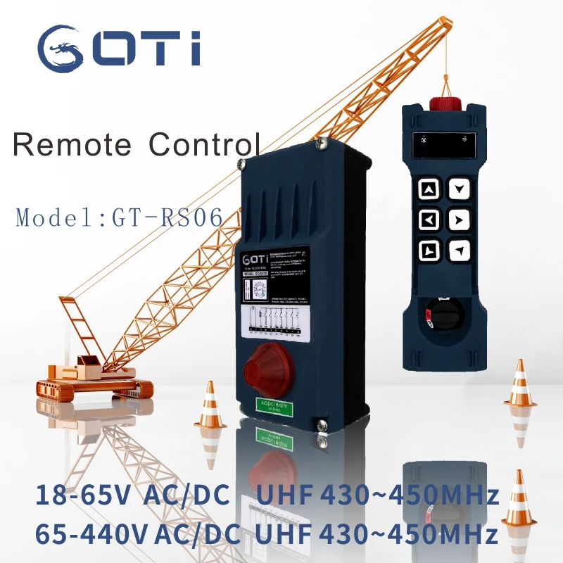 

GT-RS06 промышленное радио, беспроводной подъемный кран, дистанционное управление, переключатель, 6-канальный, замена, F21-E1B TELE Control