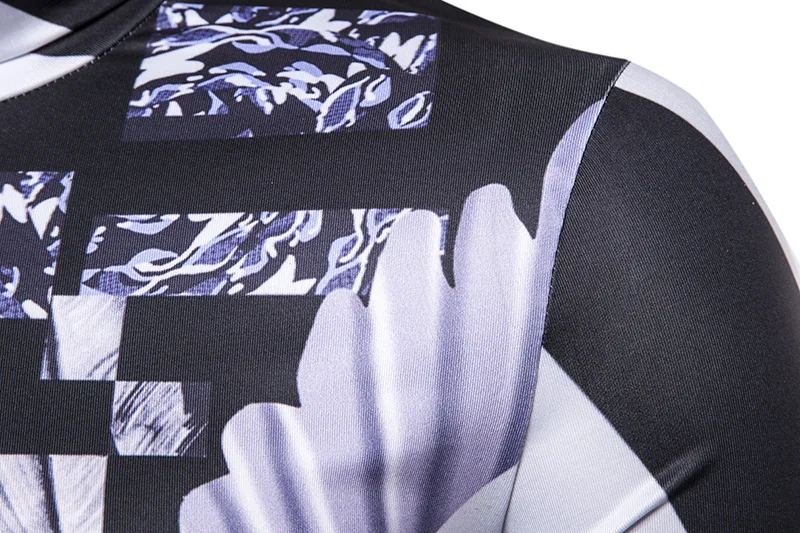 Новинка осени 2019 мужская полосатая футболка с принтом гепарда большого размера