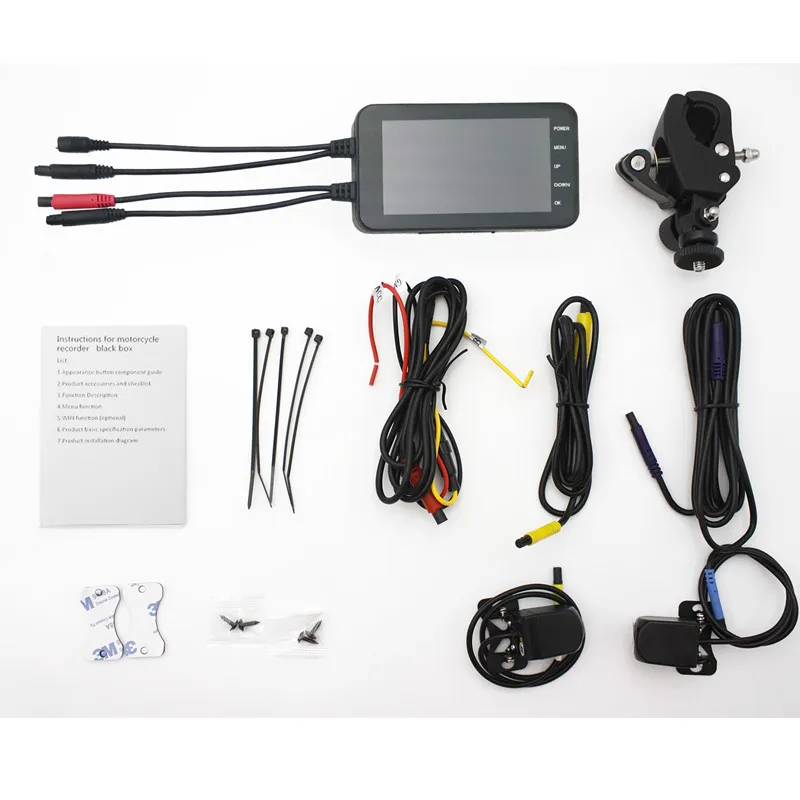 

Waterproof Dash Cam HD 1080P Motorcycle Driving Recorder WiFi Dual Lens Motorcycle Locomotive Camera Recorder Moto Accessories