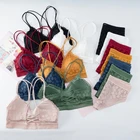 Комплект женского кружевного нижнего белья, бесшовный бюстгальтер с открытой спиной, трусики, мягкий бюстгальтер, нижнее белье, ультратонкие трусики