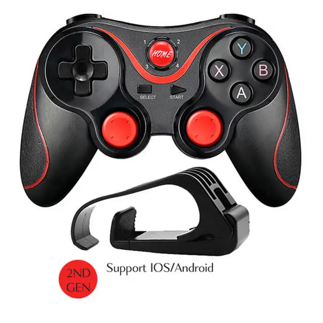 UE black with holder Данных лягушка Bluetooth беспроводной геймпад игровой контроллер для PS3 ТВ ПК ноутбук джойстик для Iphone Android смартфон контроллер - Цвет: UE black with holder