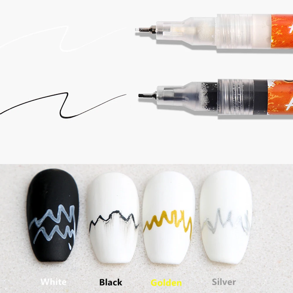1 шт. ручка для дизайна ногтей граффити водостойкая кисть рисования подводка DIY