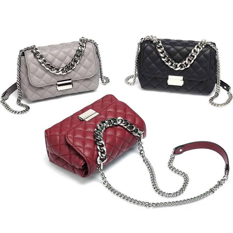 

Top Quality Luxury Brand The New Leather Small Fragrant Rhombus Chain Bag Fashion Shoulder Messenger Bag Purses and Handbags Sac