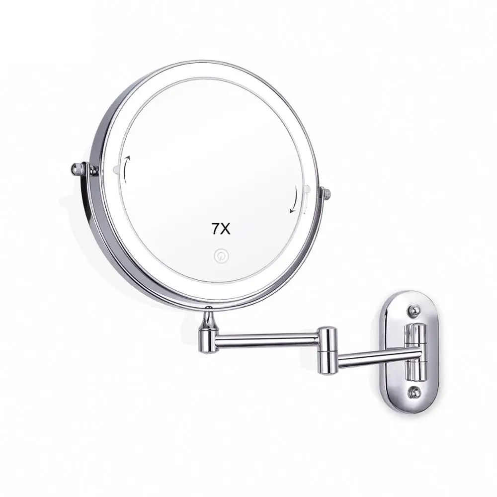 Светодиодное зеркало для ванной настенное крепление макияжа светодиодный