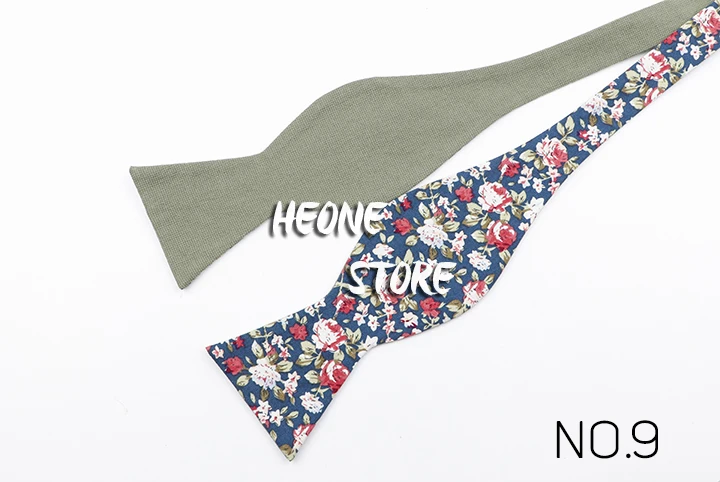 Modische verstellbare Fliege für Herren, selbstgebundene Fliege, 100 % Baumwolle, Vintage-Stil, Blumenmuster, Schmetterling, für Männer, klassisches Hochzeitsgeschenk – Detail 34