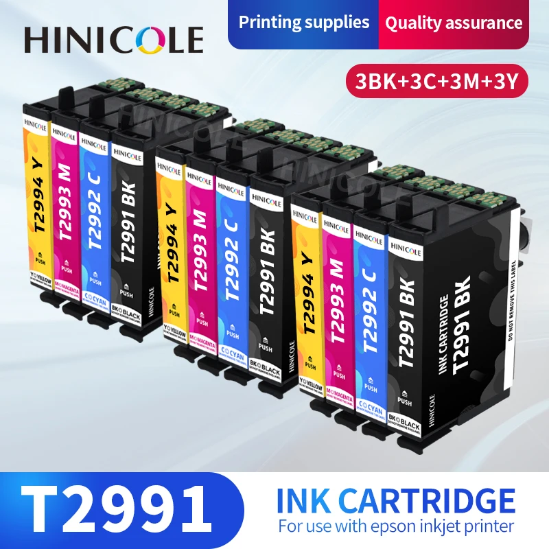 

HINICOLE T2991 29XL Ink Cartridge for EPSON XP 235 245 332 335 432 435 247 442 345 255 257 352 355 452 455 Printer Cartridges