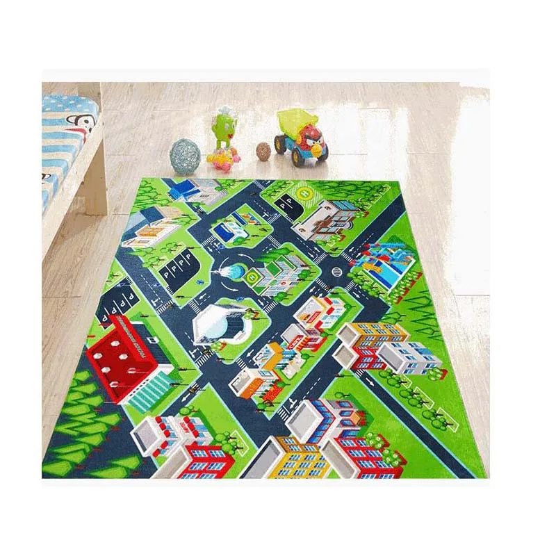 Новый детский игровой коврик с картой интеллекта развивающий для ползания