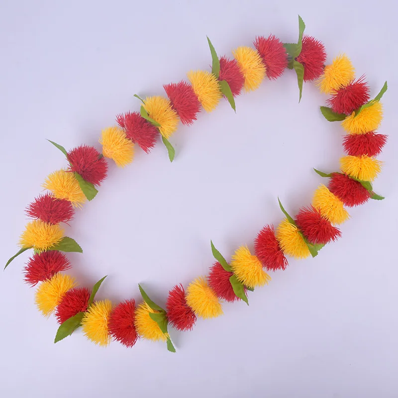 Бесплатная доставка 50 шт./лот CH0341A 90 см Искусственный пластик Lehua Lei Гавайский