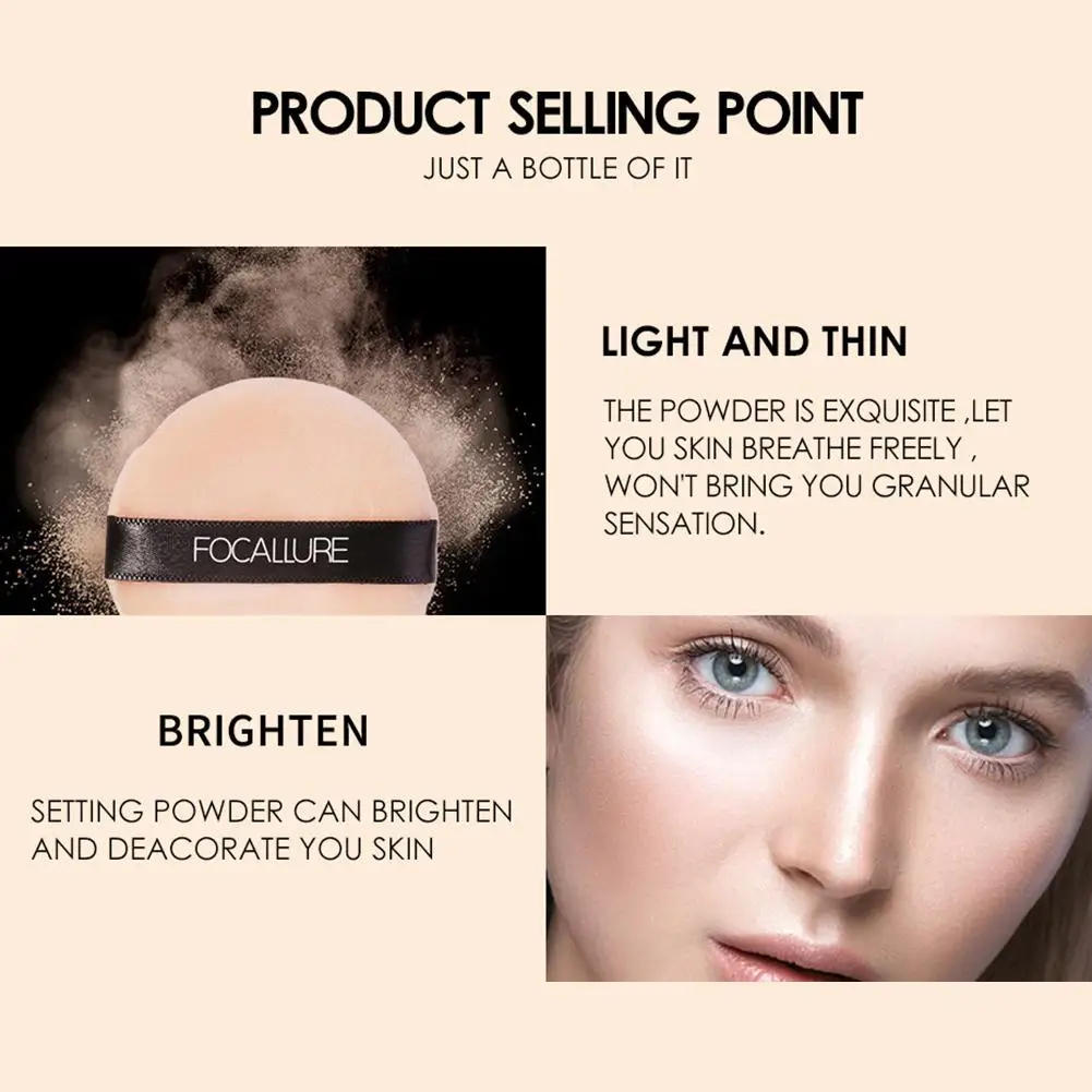 

FOCALLURE Oil Control Loose Powder Setting Makeup Concealer Waterproof Cosmetic
