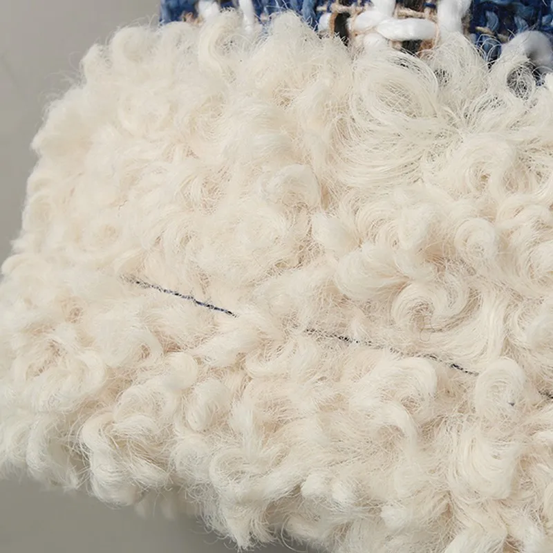 

Artsnie Winter Teddy Plaid Coats Women Streetwear Vintage Turn Down Collar Zipper Jackets Thick Warm Fleece Coats Chaqueta Mujer