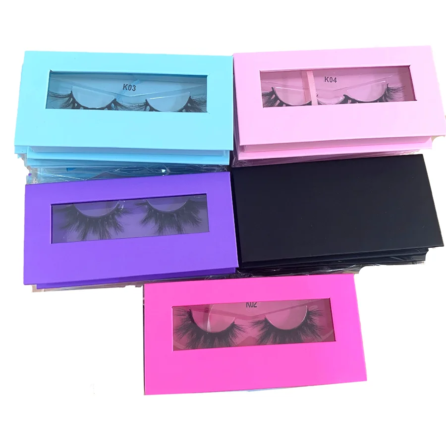 

Beeos100pairs Lashes Wholesale 2021New Arrive With Magetic Box Lashes Mink Faux Cils Soft Band Cross Section Eyelashes Extention