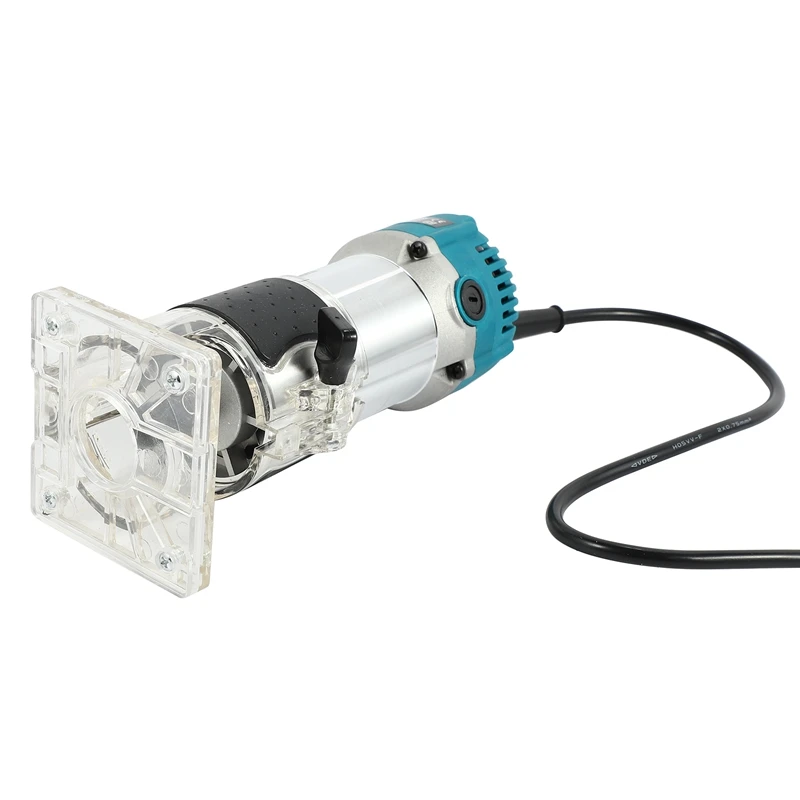 

Wood Router Tool 220V 800W Aluminum Router Trimmer for Woodworking and Furniture Manufacturing 1/4 Inch Collets EU Plug