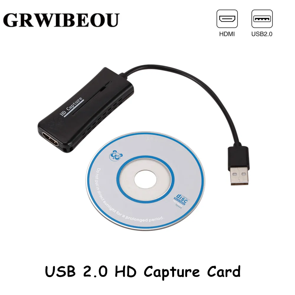

Карта видеозахвата Grwibeou, USB 2,0, 60 Гц, HDMI