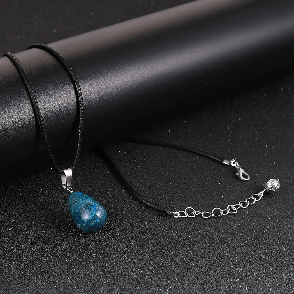 Женское и мужское ожерелье с подвеской из натурального камня тигровый глаз опал