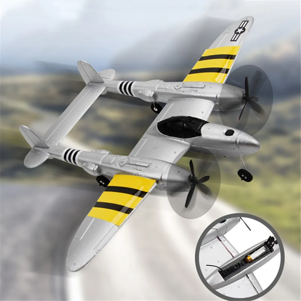 Коллекционные модели самолета FX-816 P38 2 4 GHz размах крыльев RC истребитель