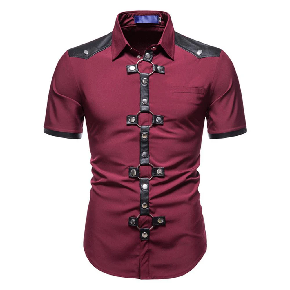 

Young Men's Costume Turn-down Collar Summer 2021 Fashion Clothes Casual Loose Man's Full Sleeve New Style Male Shirts