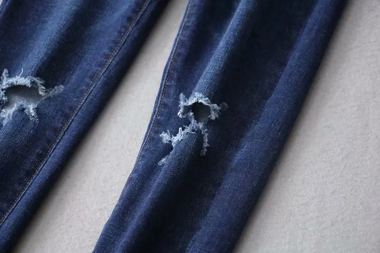 Женские джинсы-карандаш ZA голубые облегающие повседневные длинные брюки с