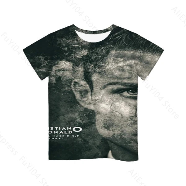 

Cristiano Ronaldo Clothes Kid T-shirt Fashion Summer Sport Children Clothing For Kids Boy Short Sleeve Print 3d CR7 T Shirts Top