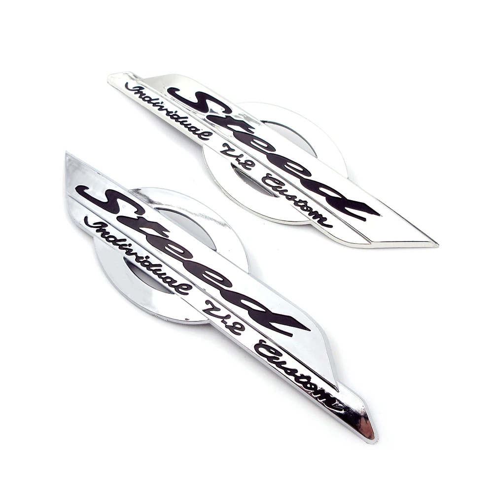 

2Pcs Fuel Gas Tank Emblem Badge Decoration 3D Decals Stickers Motorcycle Petrol Cover For Honda Shadow Steed VLX 400 VT 600C-gee