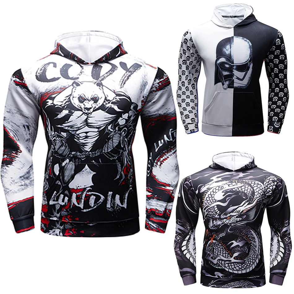 

Толстовки для ММА, змеи, бокса, осенняя футболка, Rshgaurd Jiu Jusit BJJ Muay Thai, футболки с длинным рукавом, толстовка с капюшоном, спортивная одежда для ...
